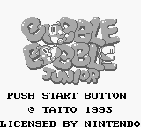 Bubble Bobble Junior (Japan) Title Screen